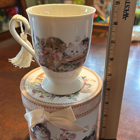Kitty Cat Kitten Mug Cup with Gift Box New Never Used Delton Products - Picture 10 of 10